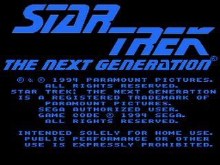 Star Trek Next Generation Echoes From the Past screenshot 2 for Sega Genesis